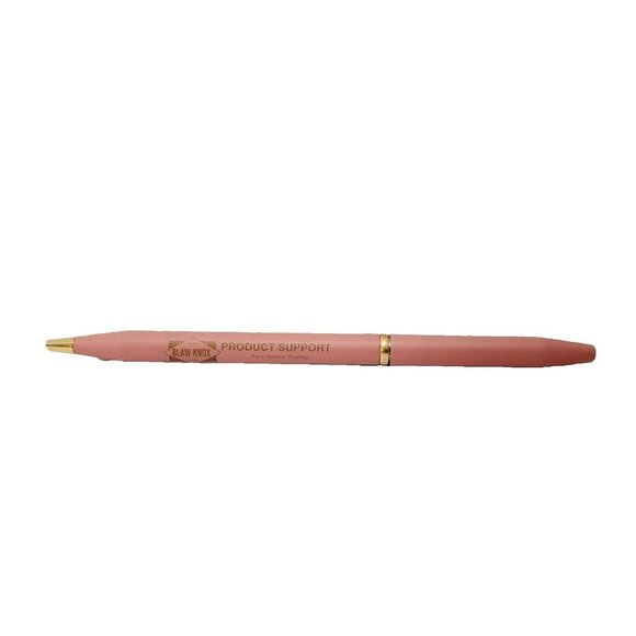 Vtg Pink Slim Ball Point Advertising Blaw Knox Product Support Parts Ink Pen - Picture 1 of 4
